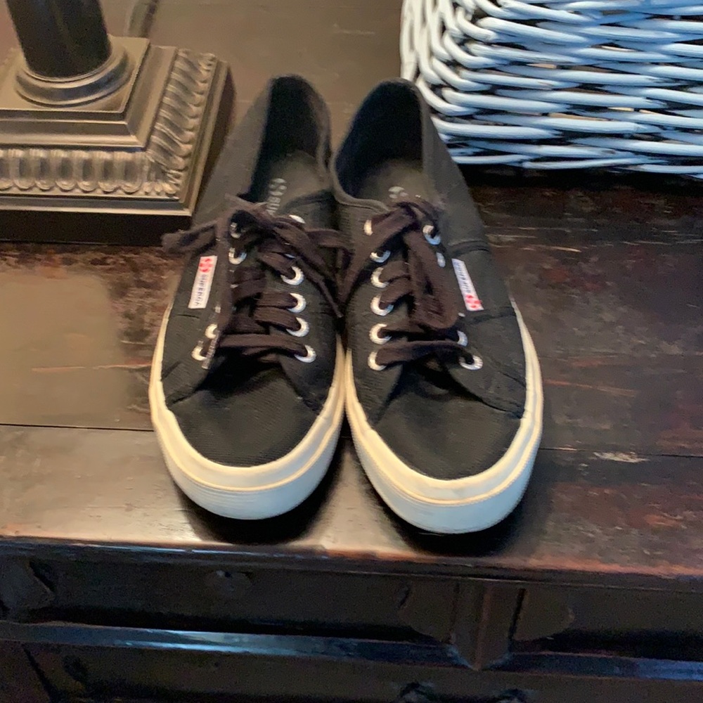 Superga size 40 black sneakers